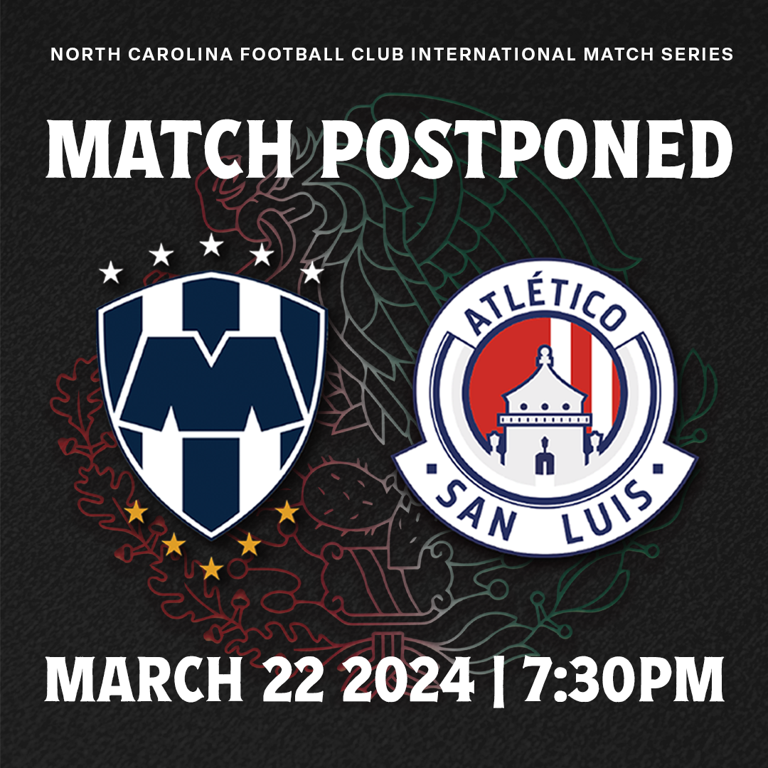 POSTPONED: Liga MX friendly to be played in March 2024 - North Carolina FC
