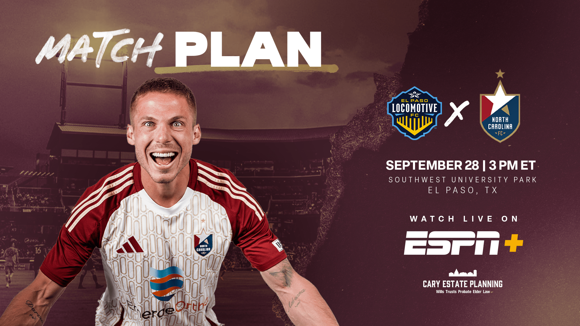WEEK 30 PREVIEW NCFC travels to El Paso North Carolina FC